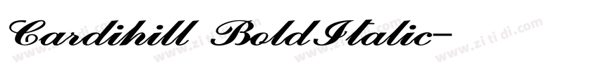 Cardihill BoldItalic字体转换 Cardihill BoldItalic字体转换